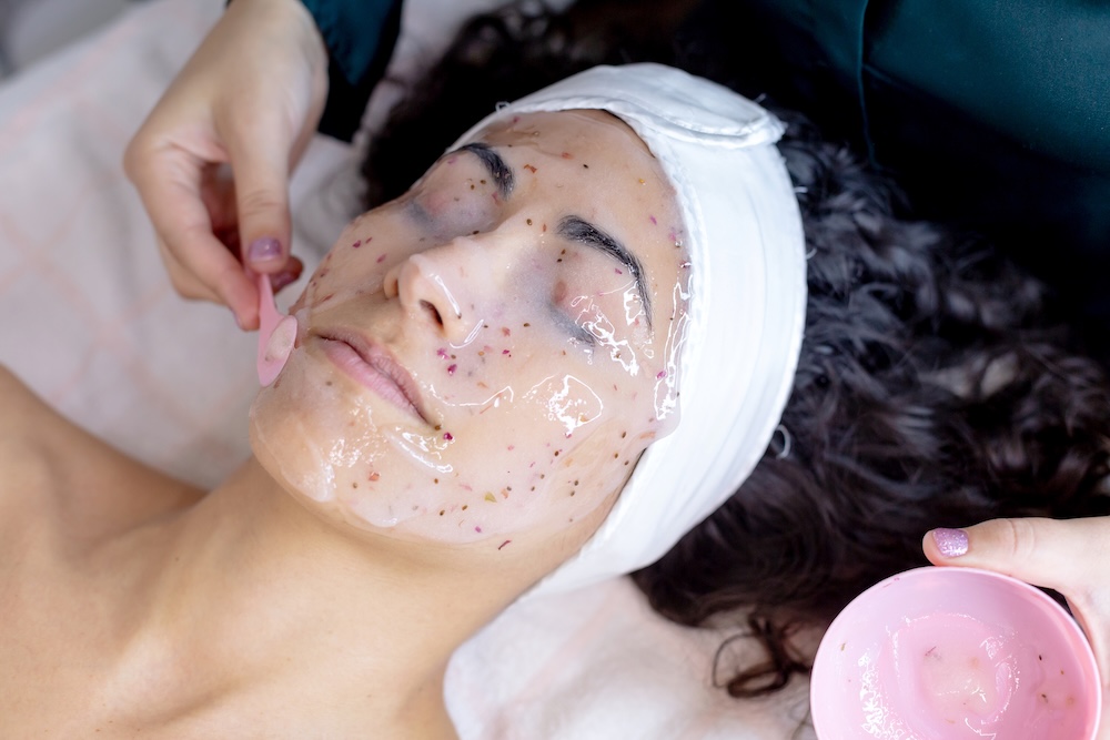 Facial treatment at Brazilian Haven Beauty